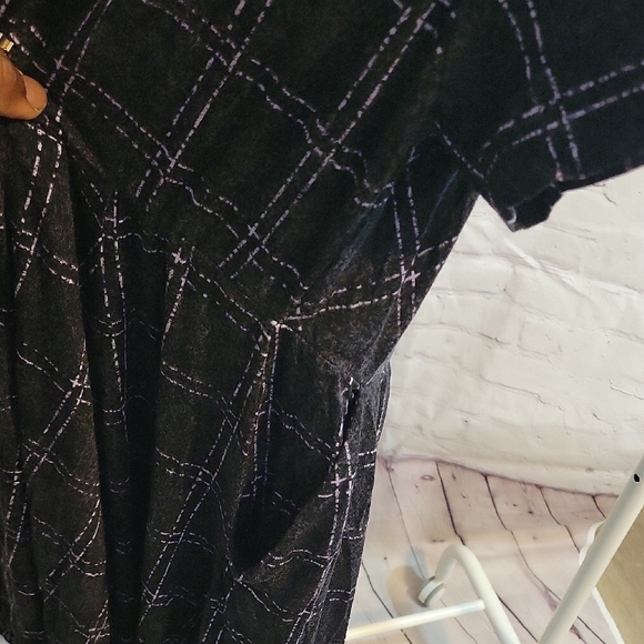 Torrid Black and White Checkered Midi Dress - Picture 6 of 8